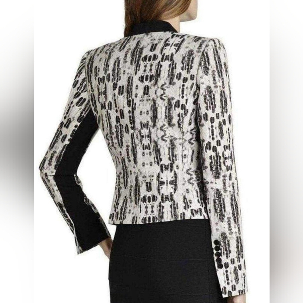 BCBG MAXAZRIA 2-Piece Black & White Combo Print Suit, Small, FREE Shipping - Picture 4 of 6